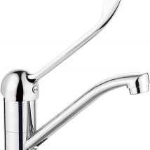 Bateria umywalkowa z obrotową wylewką – z dźwignią Clinic