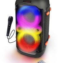 ESPERANZA GŁOŚNIK BT FM LED RGB KARAOKE SINGER EP156