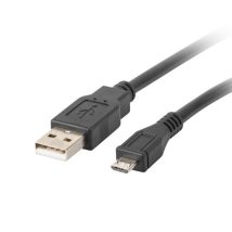 Kabel Lanberg CA-USBM-10CC-0018-BK (USB 2.0 M – Micro USB M; 1,8m; kolor czarny)