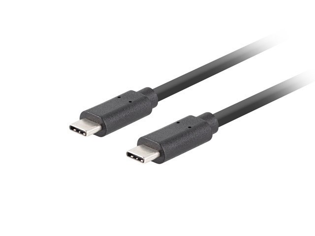 LANBERG KABEL USB-C M/M 3.2 GEN2 1.8M 10GB/S PD100W CA-CMCM-32CU-0018-BK - obrazek 3