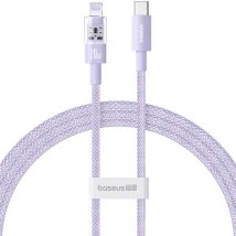 Kabel Baseus Gem USB C-IP 20W 1m (fioletowy)