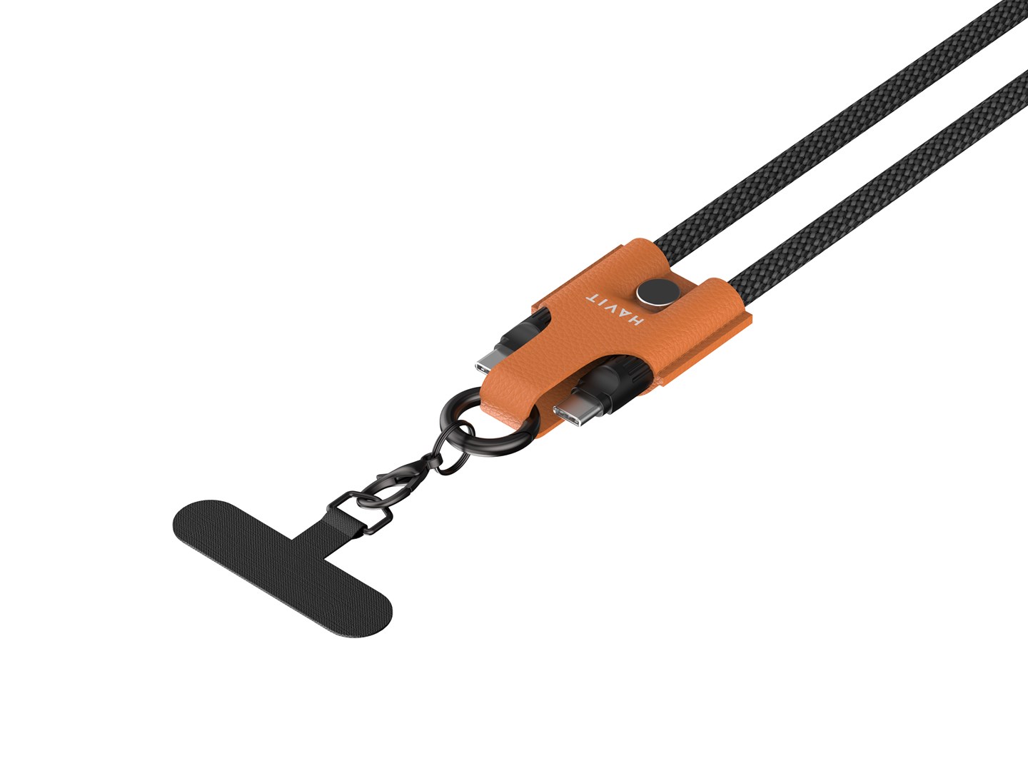 Kabel do ładowania Havit USB-C+USB-C CB6344 1.2M (czarno/szaro/brązowy) - obrazek 4