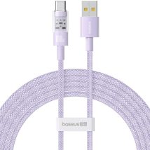 Kabel Baseus Gem USB-USB C 100W 2m (fioletowy)