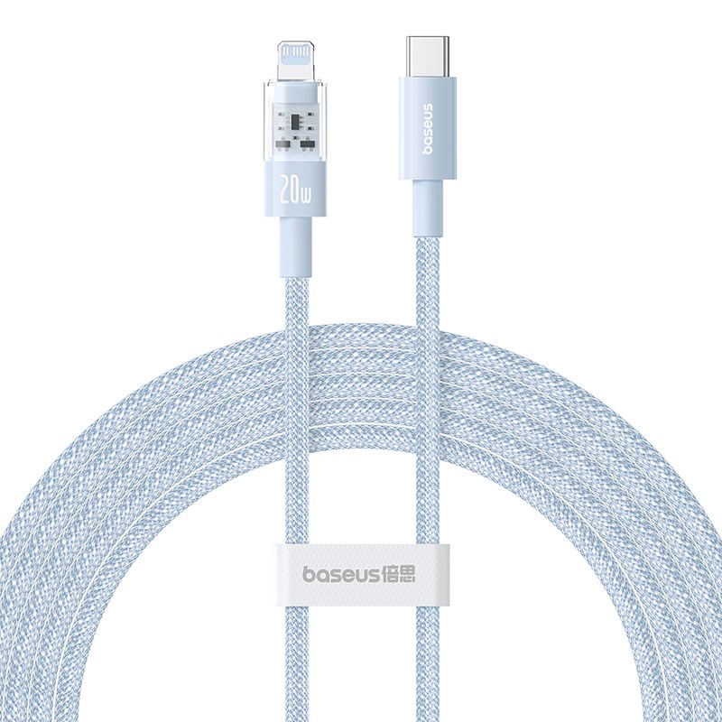 Kabel Baseus Gem USB C-IP 20W 2m (niebieski)