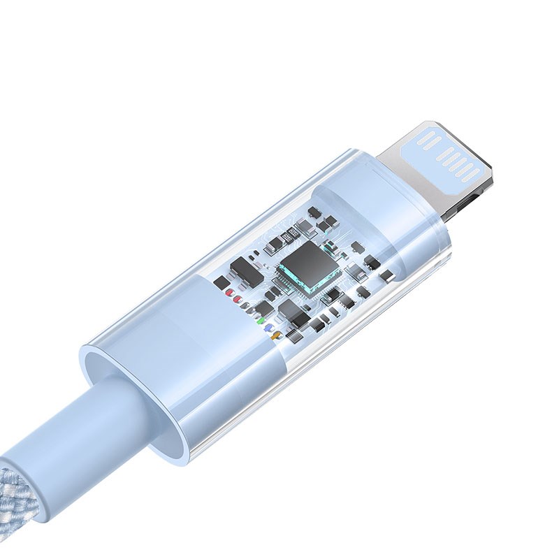 Kabel Baseus Gem USB C-IP 20W 2m (niebieski) - obrazek 4