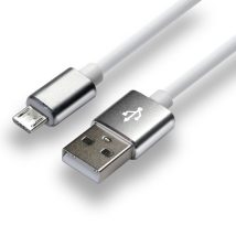 Kabel zasilający everActive CBS-1MW (USB – Micro USB ; 1m; kolor biały)