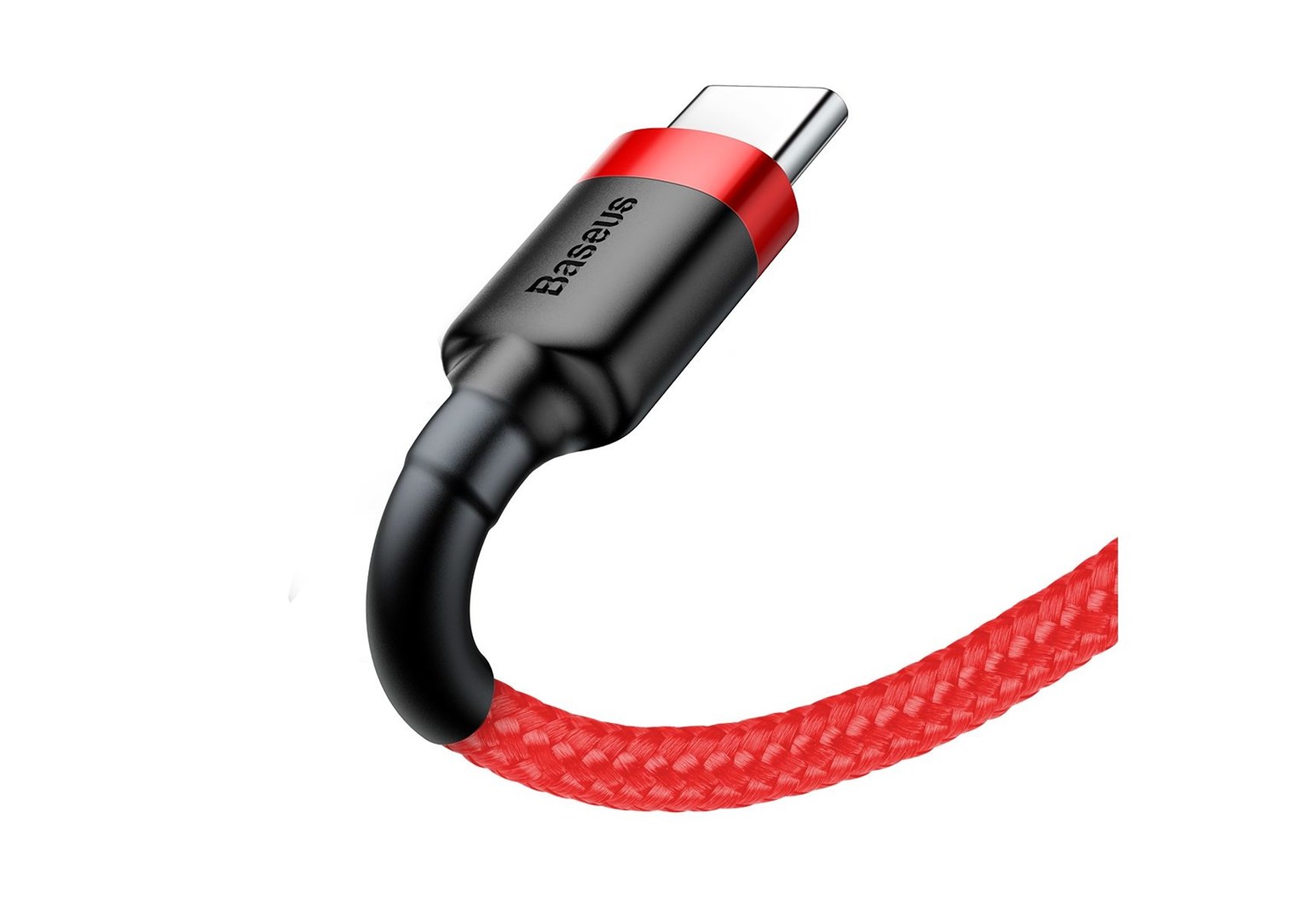 Kabel Baseus Cafule CATKLF-A09 (USB 2.0 - USB typu C ; 0,50m; kolor czerwony) - obrazek 3