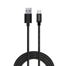 Kabel SAVIO CL-129 (USB typu C – USB 2.0 typu A ; 2m; kolor czarny)