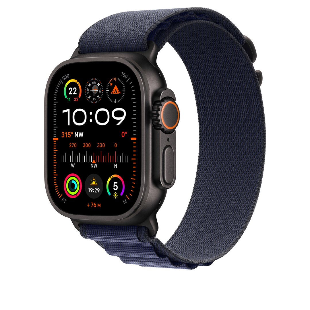 Pasek Alpine Loop do Apple Watch Ultra 49mm Marine / Titan czarny (L) - obrazek 3