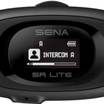Interkom motocyklowy Sena 5R-01D 5R Lite Bluetooth 5.1 700m z wyświetlaczem LCD i uniwersalnym zestawem mikrofonów na 2 kaski