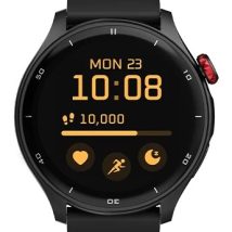 Inteligentny zegarek myPhone z GPS, diodą AMOLED, 1,43 cala, wodoodporny, czarny