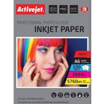 Activejet AP6-260GR100 Papier fotograficzny błyszczący 10×15 (A6; 100 szt.)
