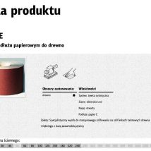 KLINGSPOR ROLKA NA PODŁOŻU PAPIEROWYM PS18E 150mm gr.120 (50mb)