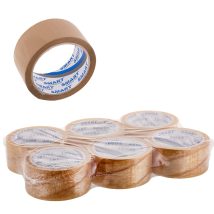 BSTech taśma klejąca Solvent Szara 48×66 6 szt