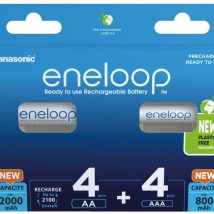 PANASONIC ENELOOP ZESTAW 4x AA 2000mAh + 4x AAA 800mAh
