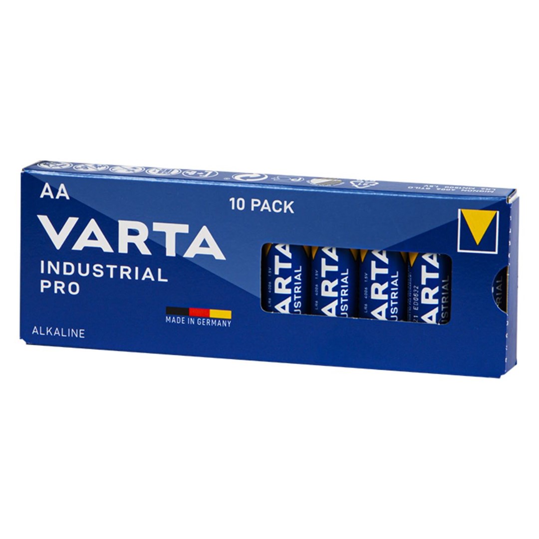 VARTA BATERIA ALKALICZNA LR6 AA INDUSTRIAL 10 SZT. VALUE PACK - obrazek 3