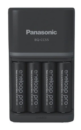 ŁADOWARKA PANASONIC SMARTPLUS + 4x AA ENELOOP PRO 2500 mAh