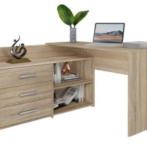 Biurko narożne + komoda DANY 120x50xH76 sonoma