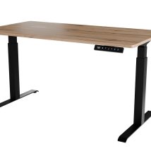 Biurko z elektryczną regulacją wysokości MOON LONG 150x80x72-120 czarny/wotan