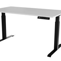 Biurko z elektryczną regulacją wysokości MOON LONG 150x80x72-120 czarny/biały