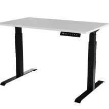 Biurko z elektryczną regulacją wysokości MOON 121x67x72-120 czarny/biały