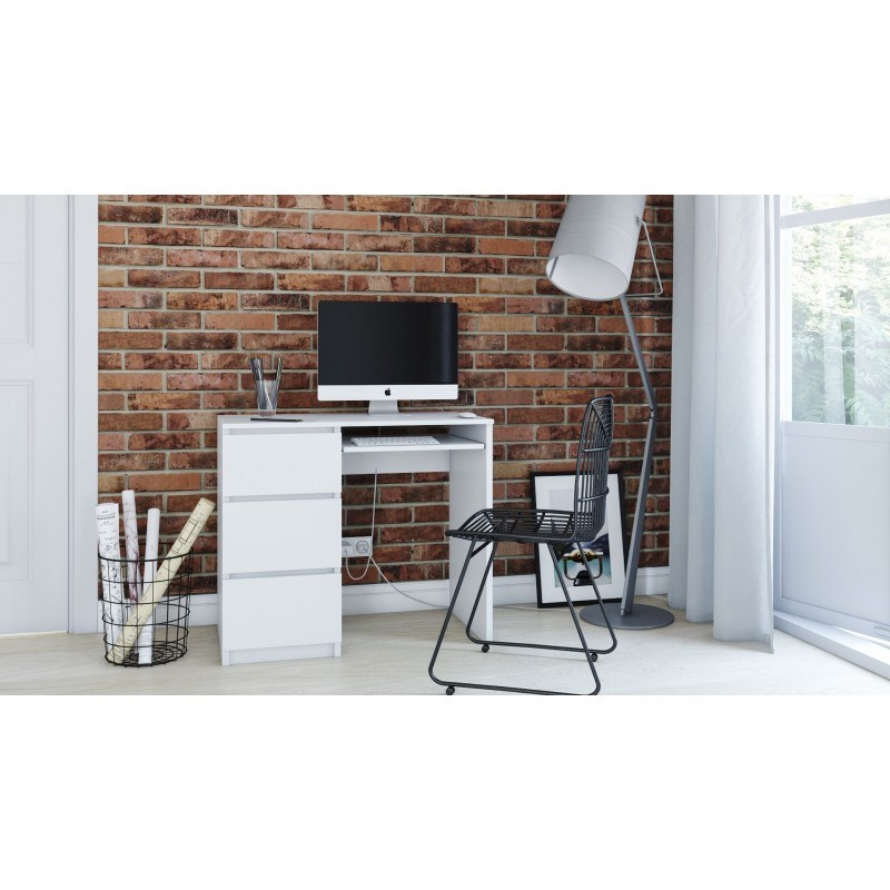 BIURKO LIMA LEWE BIAŁY MAT - obrazek 3