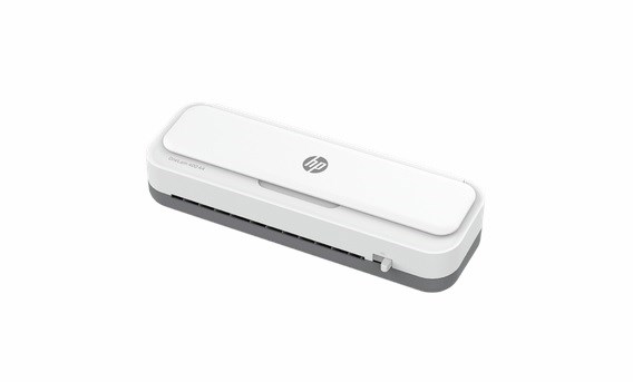 HP Laminator ONELAM 400 A3, na zimno/gorąco, zintegrowany trymer, zaokrąglacz rogów, prędkość 40cm/min + 15 folii: 3xA4, 4xA5, 4xA6, 4xB-CARD, biały