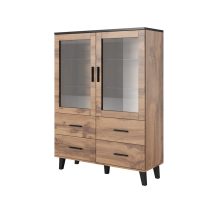 Witryna LOTTA 120 2D4S wotan + czarny mat