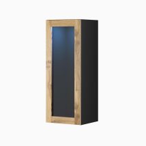 Witryna VIGO ’90’ szkło 90/35/32 czarny/dąb wotan