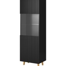 Witryna PAFOS 60x40x182 czarny mat