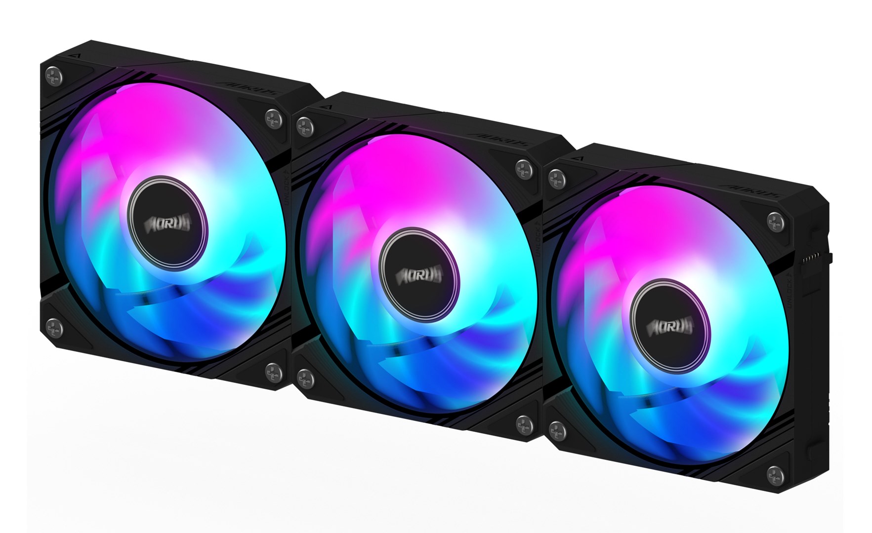 Wentylator Gigabyte AORUS EZ CHAIN FAN 120, ARGB, 3-pak