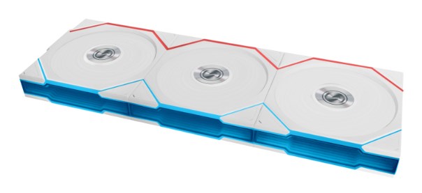 Wentylator Lian Li UNI FAN TL Wireless Lüfter, ARGB, PWM, 3er-Pack - 120 mm, weiß - obrazek 3