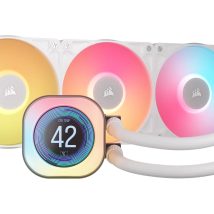 CORSAIR iCUE LINK TITAN 360 RX LCD White AIO, 360mm Radiator, Liquid CPU Cooler