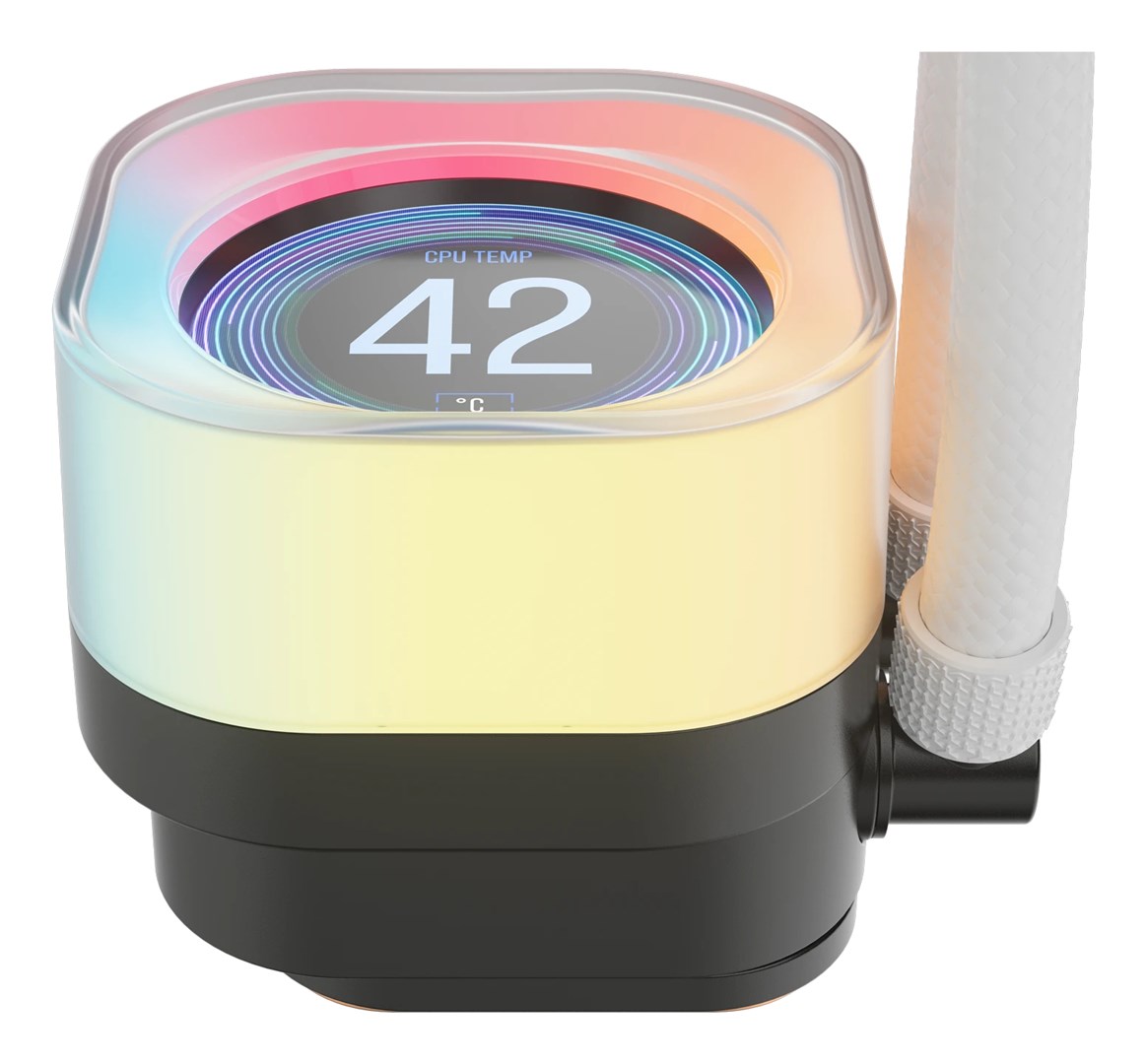 CORSAIR iCUE LINK TITAN 360 RX LCD White AIO, 360mm Radiator, Liquid CPU Cooler - obrazek 4