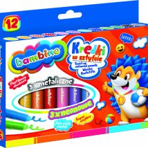 Kredki w sztyfcie wykręcane Bambino 12 kolorów