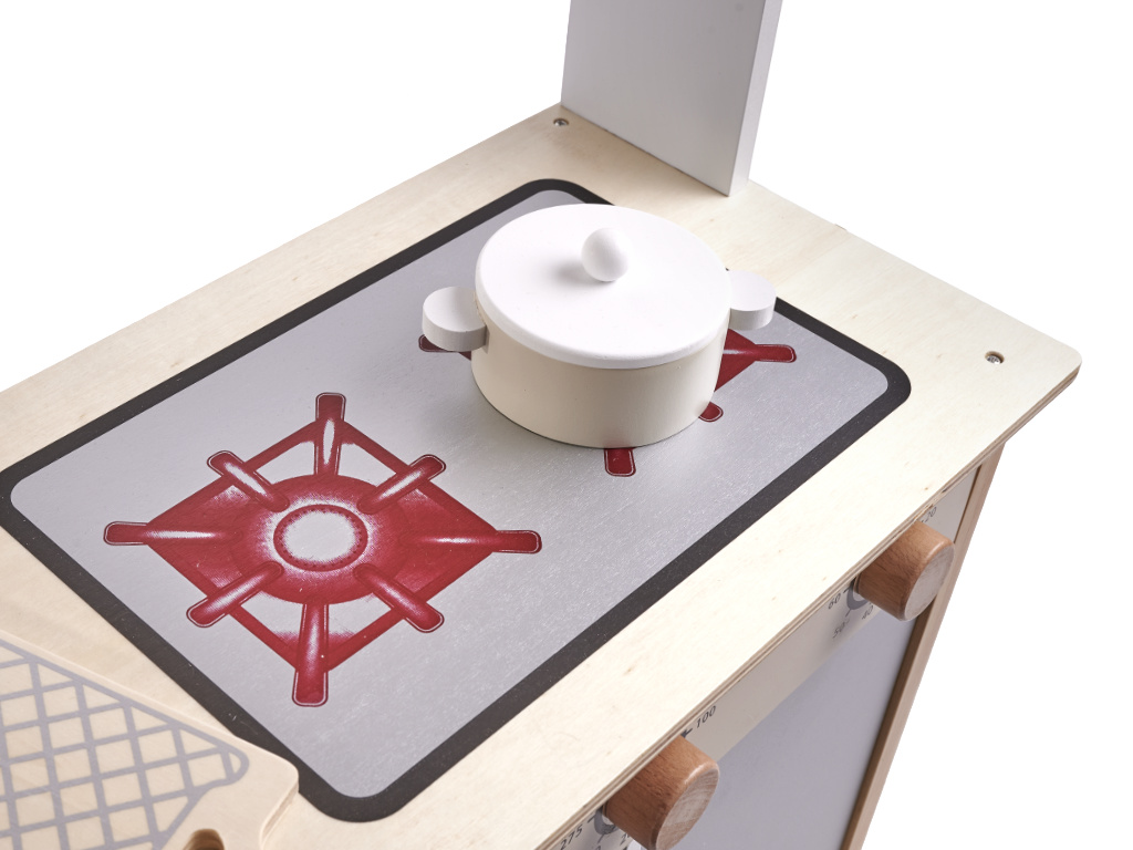 Kuchnia dla dzieci drewniana MDF LULILO KUKETO akcesoria 85cm - obrazek 8