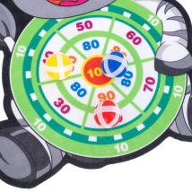 Tarcza Dart z rzutkami piłkami na rzep celowanie rzut do celu zebra