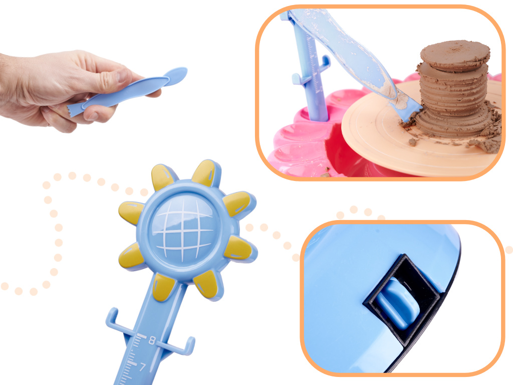 Koło garncarskie maszyna do ceramiki z gliną i farbami 600g - obrazek 3