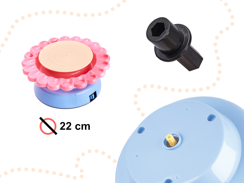 Koło garncarskie maszyna do ceramiki z gliną i farbami 600g - obrazek 4