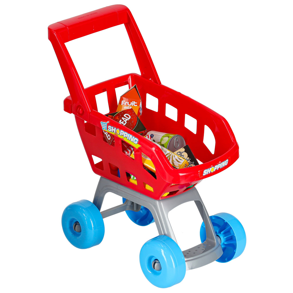 Sklep dla dzieci supermarket stragan wózek na zakupy akcesoria - obrazek 3