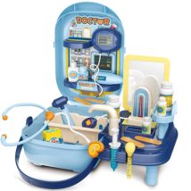 Zestaw lekarza z akcesoriami w walizce 34el. + stolik