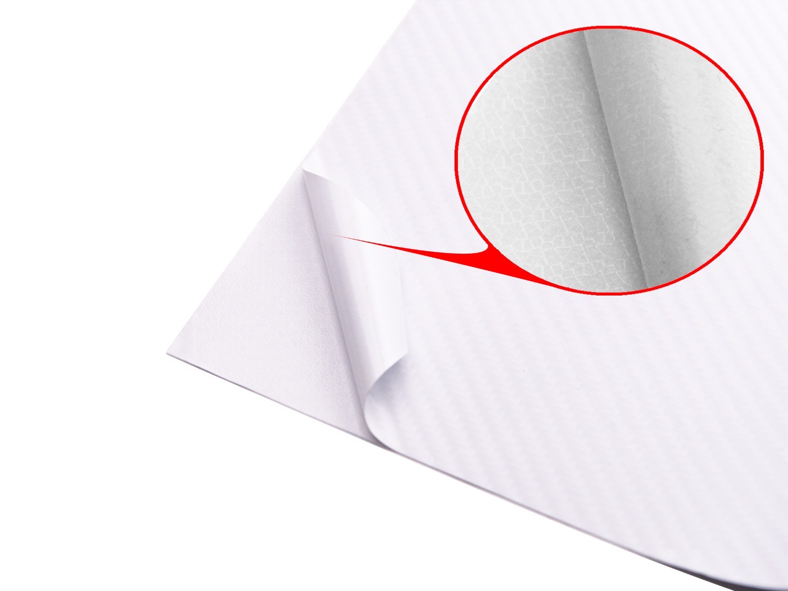 Folia rolka carbon 4D biała 1,52x30m - obrazek 5