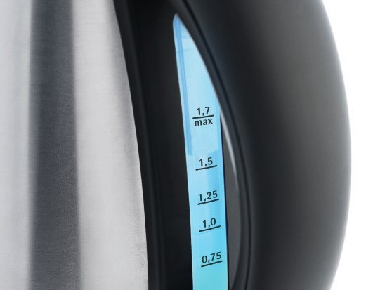 WMF Stelio 0413020012 czajnik elektryczny 1,7 l 2400 W Czarny, Stal nierdzewna - obrazek 6