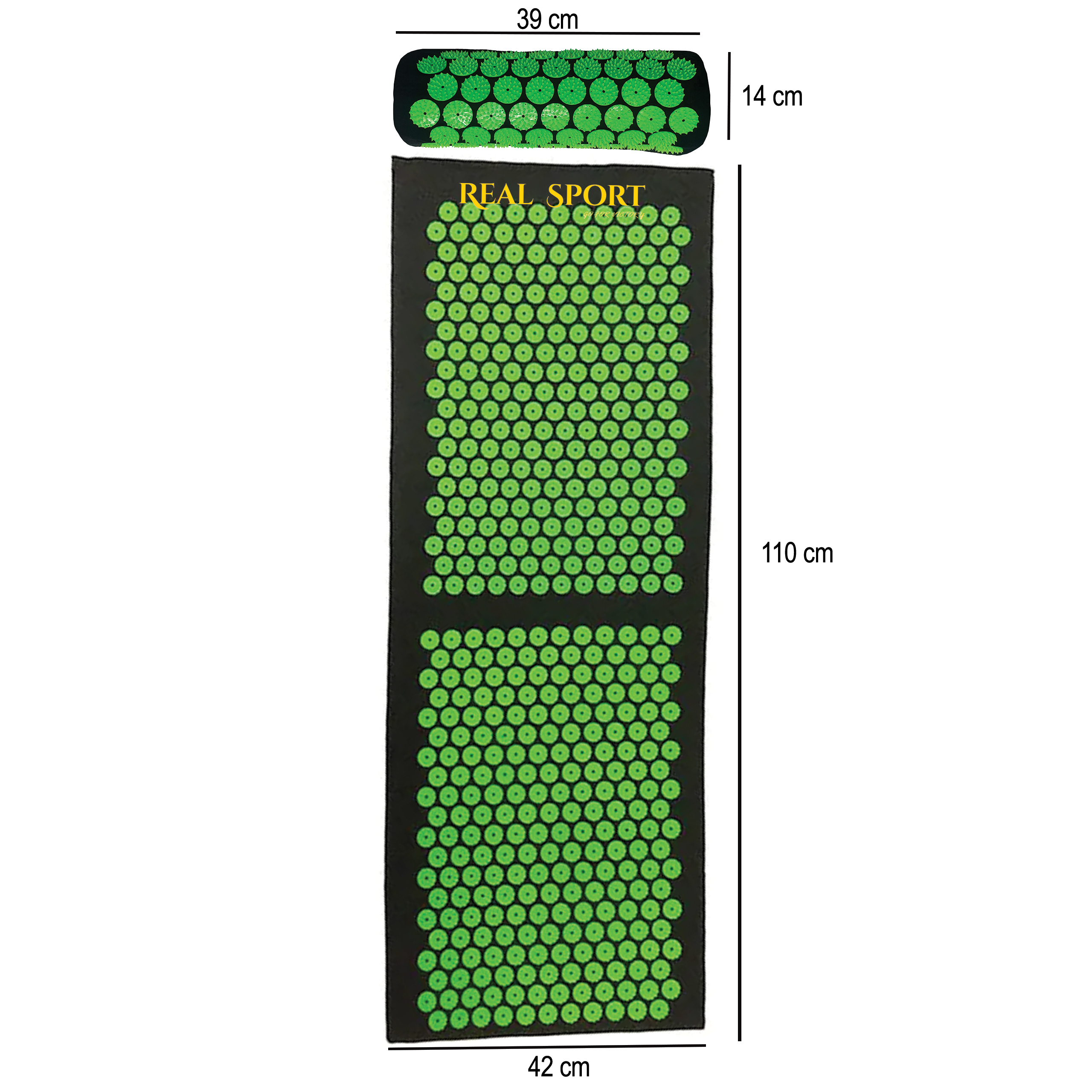 MATA DO AKUPRESURY ZESTAW Z PODUSZKĄ NA BÓL KRĘGOSŁUPA AKUMATA DUŻA XXL - obrazek 9