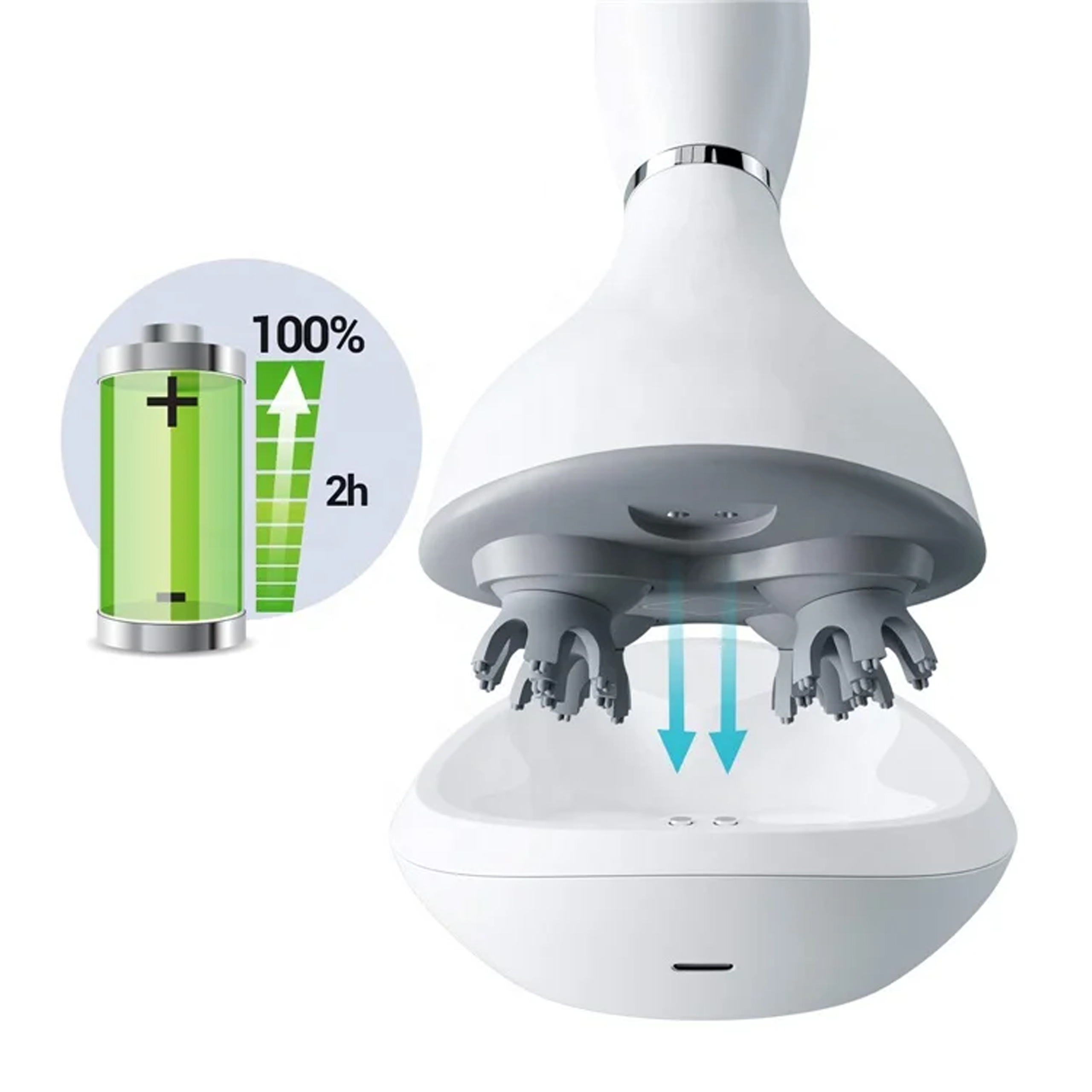 ELEKTRYCZNY MASAŻER WIBRACYJNY DO SKÓRY GŁOWY CIAŁA KARKU RELAKSACYJNY - obrazek 10