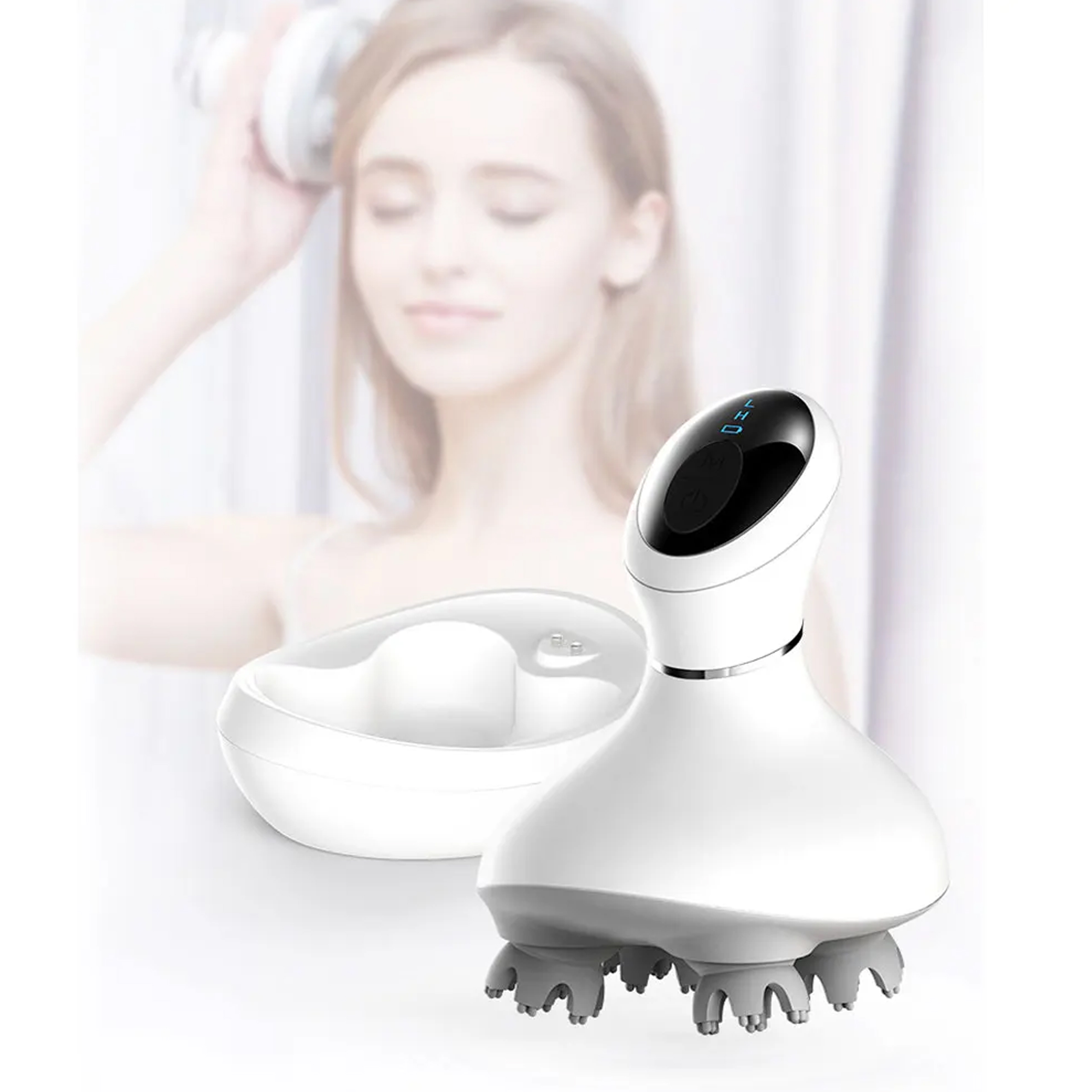 ELEKTRYCZNY MASAŻER WIBRACYJNY DO SKÓRY GŁOWY CIAŁA KARKU RELAKSACYJNY - obrazek 11