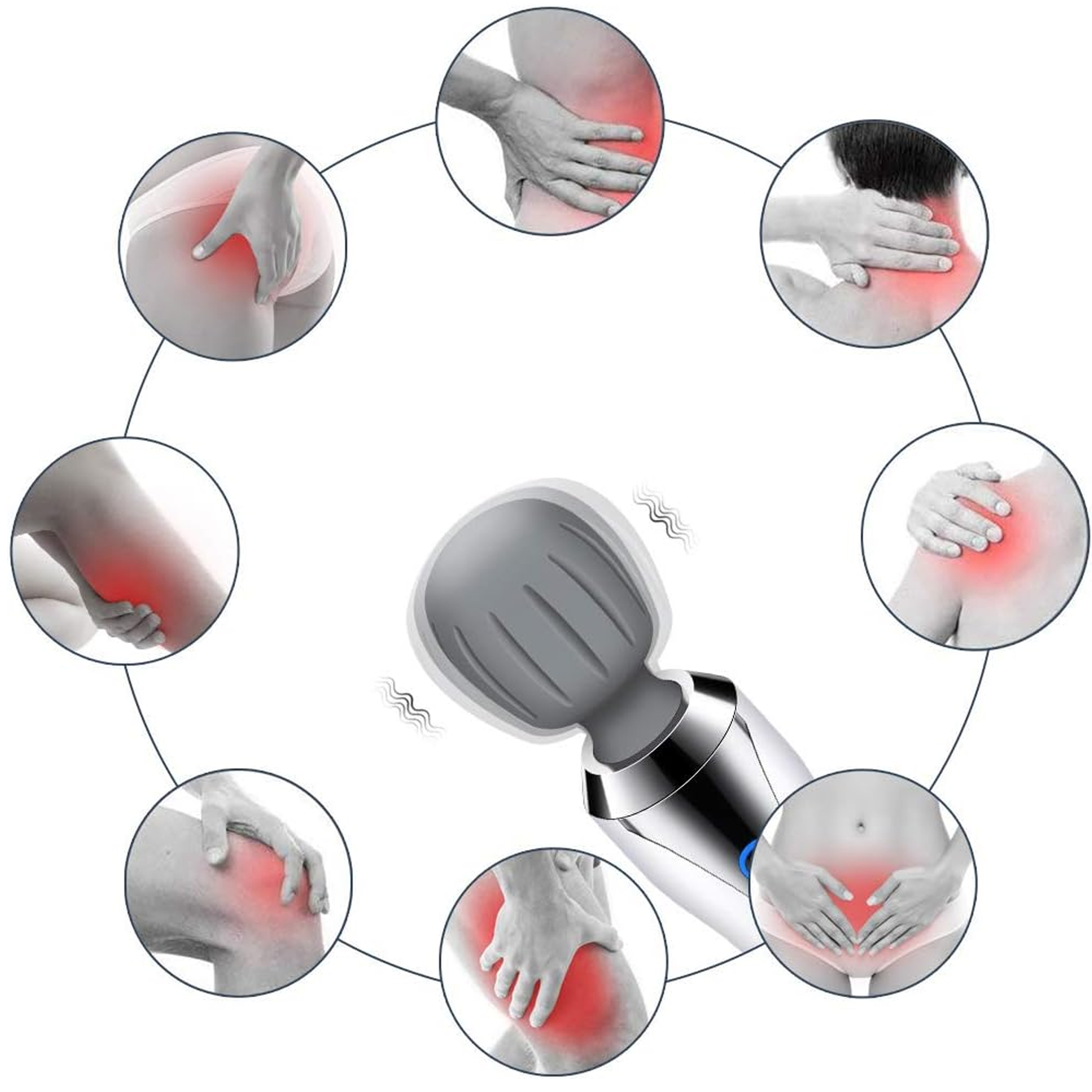 MASAŻER WIBRACYJNY PRZENOŚNY DO MASAŻU DLA KOBIET PREMIUM - obrazek 3