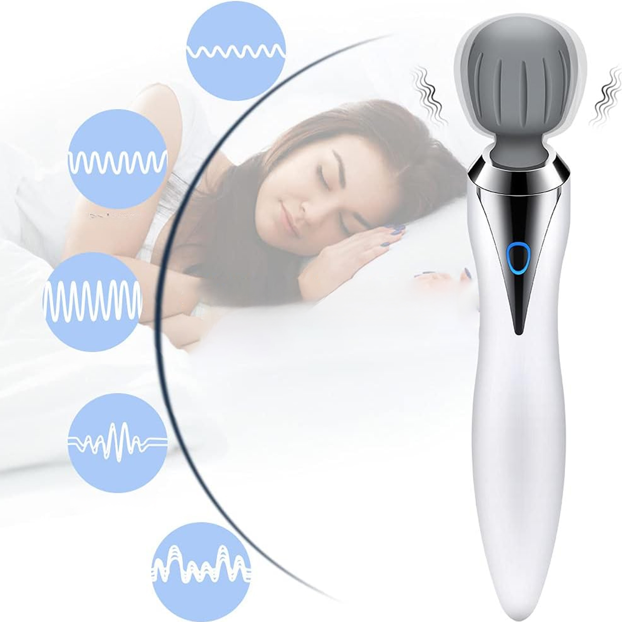 MASAŻER WIBRACYJNY PRZENOŚNY DO MASAŻU DLA KOBIET PREMIUM - obrazek 10