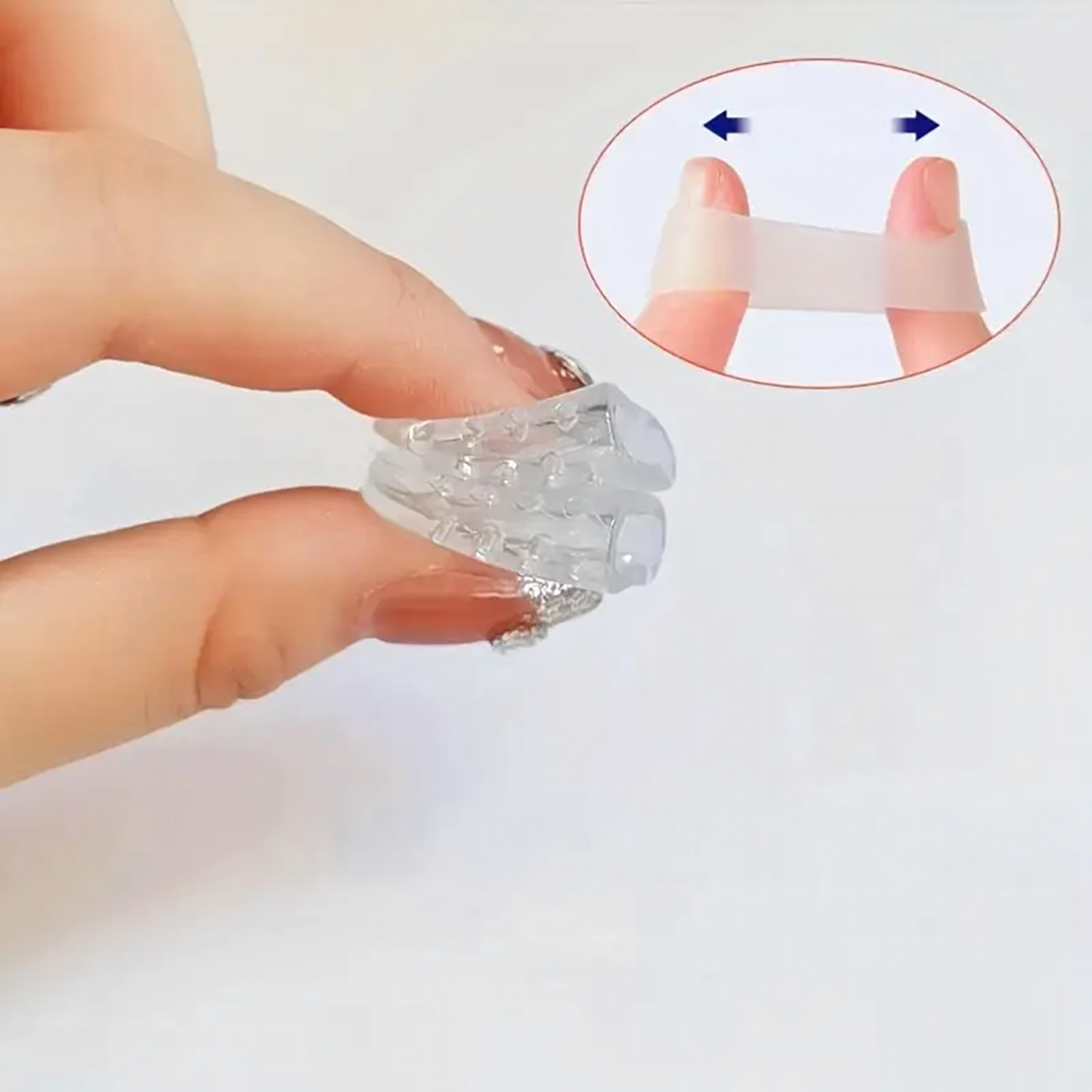 10 x Silikonowe Ochraniacze Separatory Ochronne na Palce Stóp i Dłoni - obrazek 3