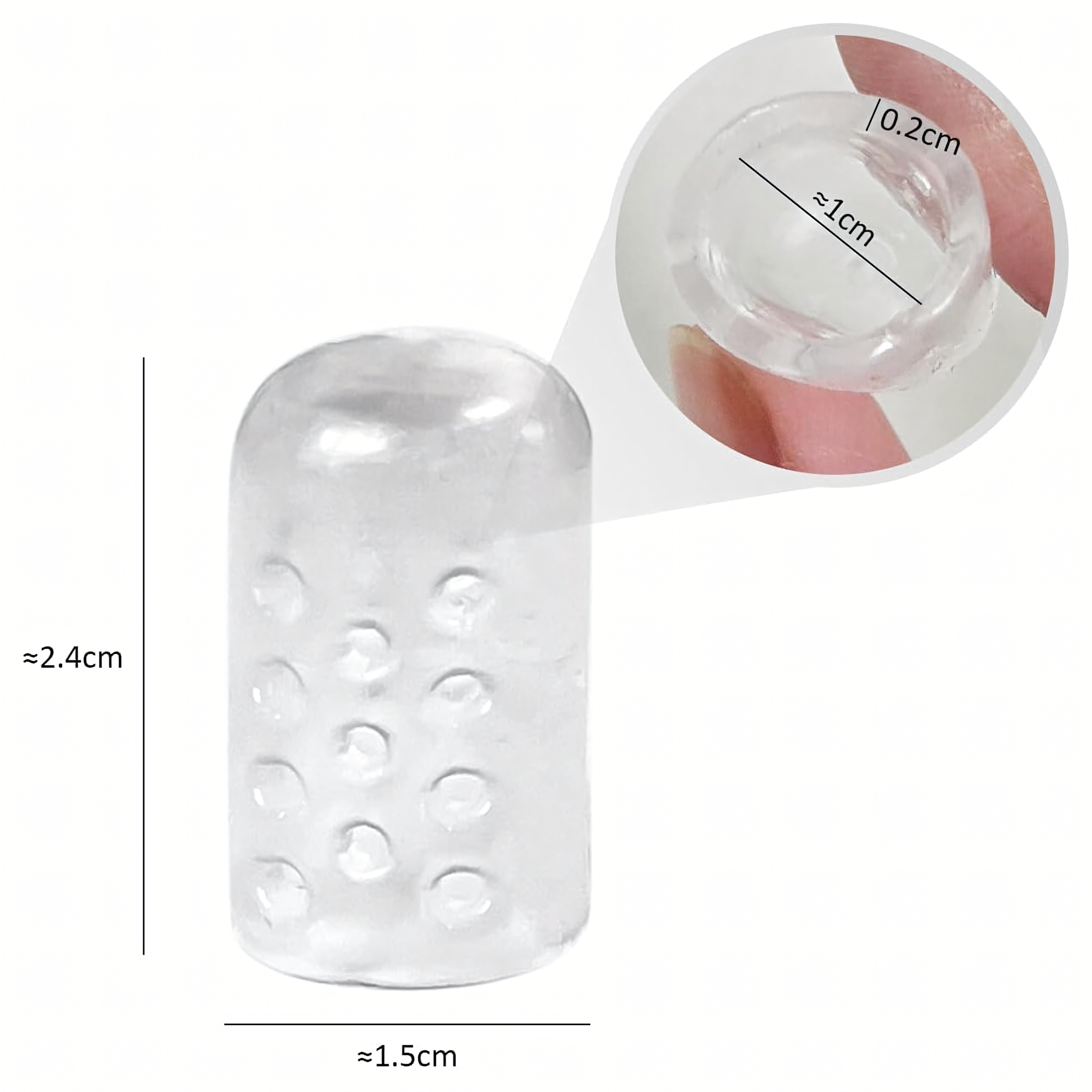 10 x Silikonowe Ochraniacze Separatory Ochronne na Palce Stóp i Dłoni - obrazek 4